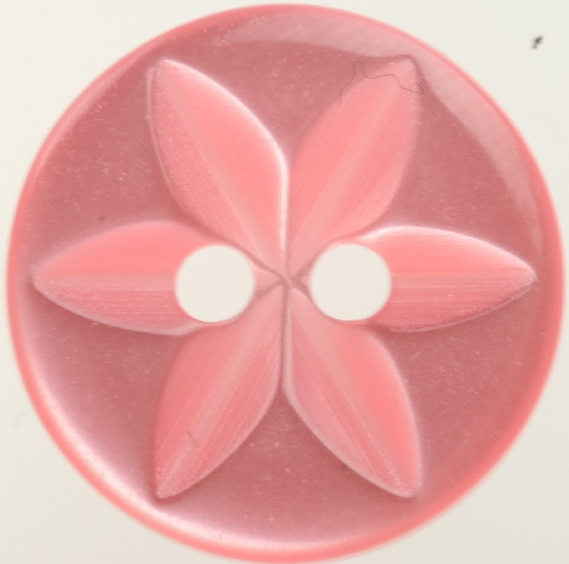 Star Pink Button 11mm